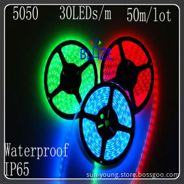 SMD5050 150 LEDs/roll,RGB,IP65,Cheap LED strip light,